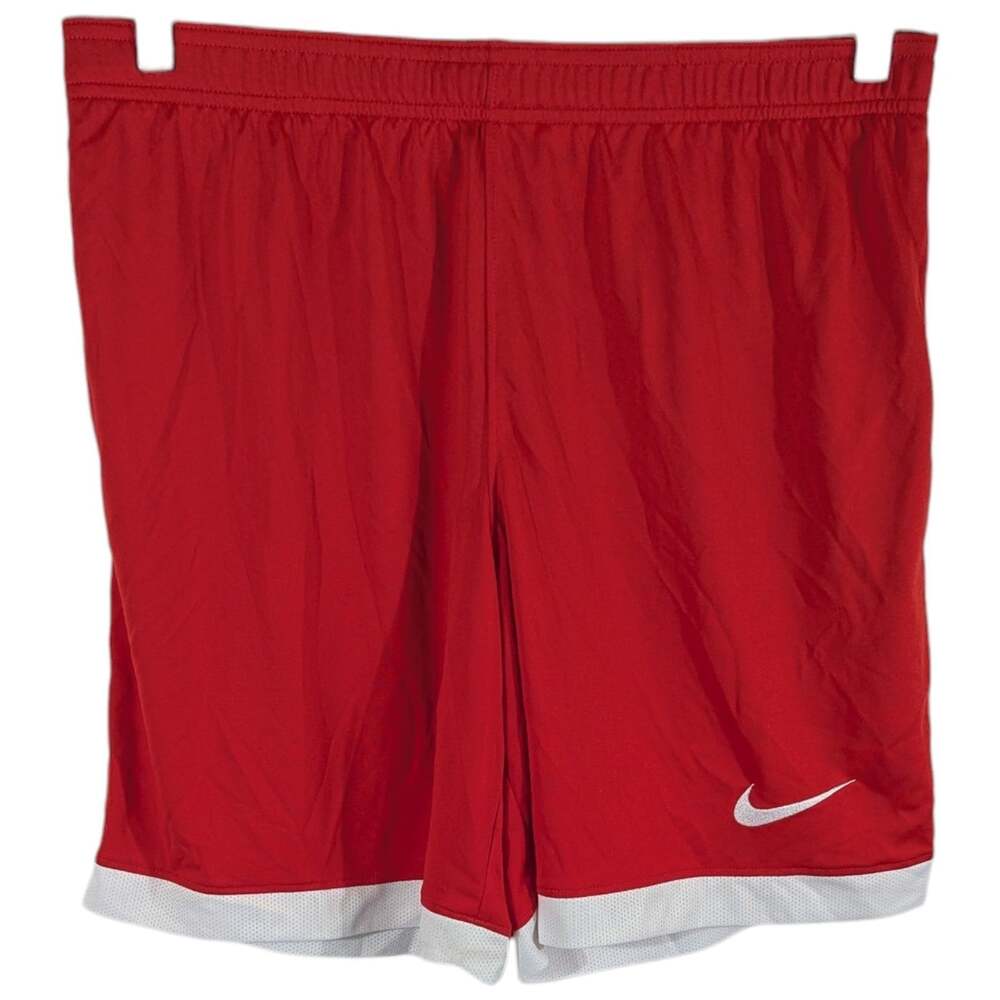 Nike MENS Red Sports Shorts Size Large Slim Fit NO POCKETS Soccer Football